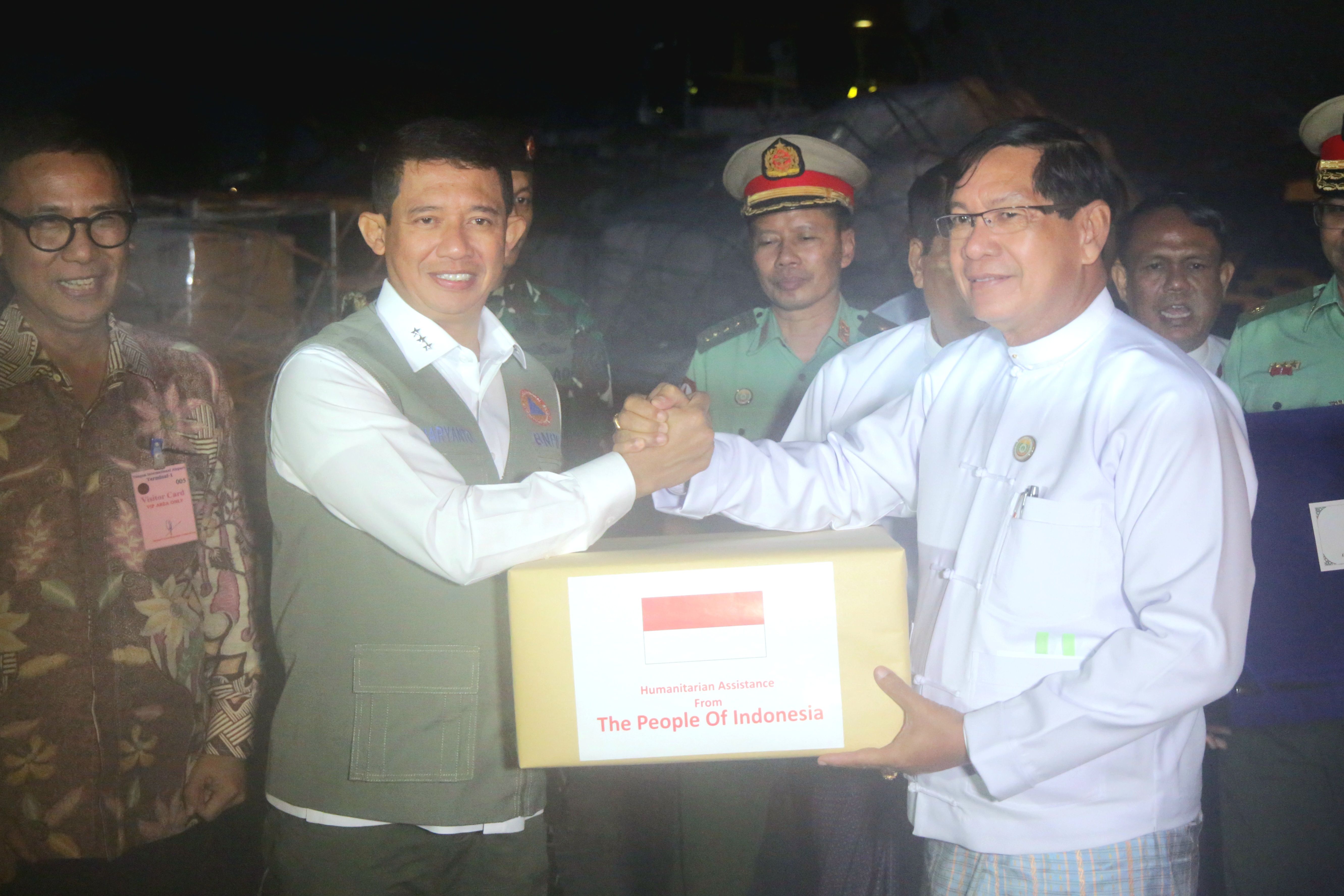 Bantuan Kemanusiaan Masyarakat Indonesia Tiba di Myanmar